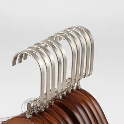 Combo CHỤC móc gỗ đầu tròn treo quần áo móc gỗ có vai nệm nam chống trượt dài 44,5cm