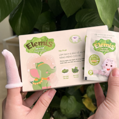 Gạc rơ lưỡi Elemis thảo dược hộp 30 cái - chính hãng DK Pharma