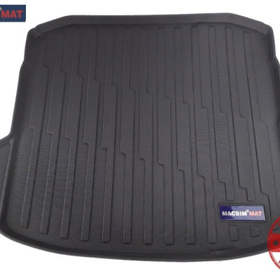 Thảm lót cốp xe ô tô Audi A3 2020 nhãn hiệu Macsim chất liệu TPV cao cấp màu đen