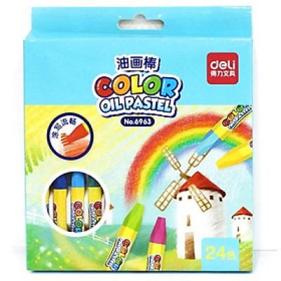  Bút Sáp 24 Màu 6963 Deli - Giao mẫu ngẫu nhiên