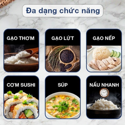 NỒI CƠM ĐIỆN TỬ 1.8L TOSHIBA RC-18DR4TVN - Hàng chính hãng