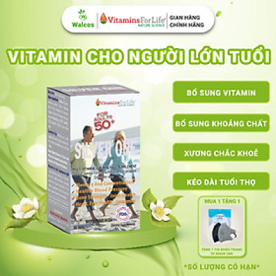 Vitamin Tổng Hợp Cho Người Già Silver One Vitamins For Life Giúp Kéo Dài Tuổi Thọ (Hộp 60 Viên)