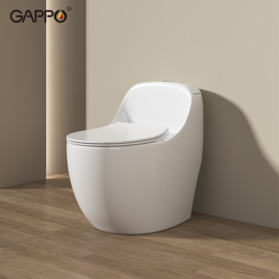 BỒN CẦU ĐẶT SÀN 1 KHỐI KÉT LIỀN NHẬP KHẨU NGA GAPPO GM501 MEN TUYẾT - HÀNG CHÍNH HÃNG