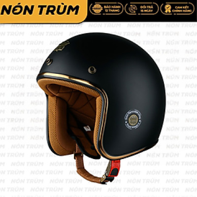 Nón bảo hiểm 3/4 ROYAL M20C đen nhám