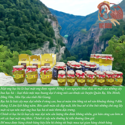 MẬT ONG BẠC HÀ CHÍNH HÃNG PO MỶ OCOP HÀ GIANG, MẬT ONG BẠC HÀ NGUYÊN CHẤT HÀ GIANG