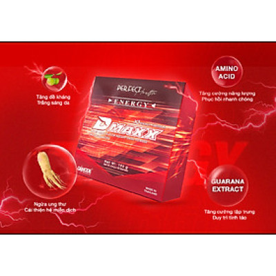 DMAXX thức uống bổ sung vitamin năng lượng không đường DAMODE 18 gói dùng thử màu đỏ
