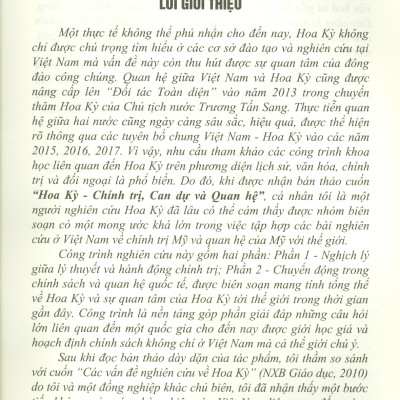 Hoa Kỳ - Chính Trị, Can Dự Và Quan Hệ