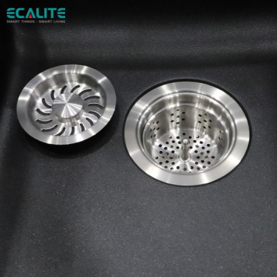 Chậu rửa đá đôi Granite 2A-Series Ecalite EGS-6006.8651B - Hàng Chính Hãng