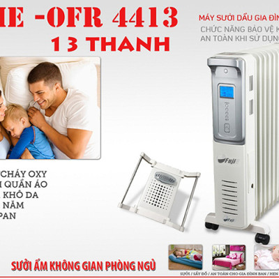 Máy Sưởi Dầu FujiE OFR4413 - Hàng chính hãng
