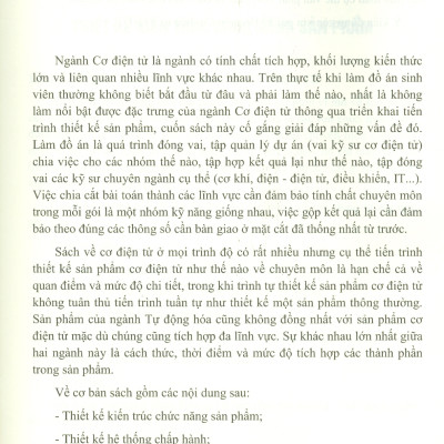 Thiết Kế Sản Phẩm CƠ ĐIỆN TỬ
