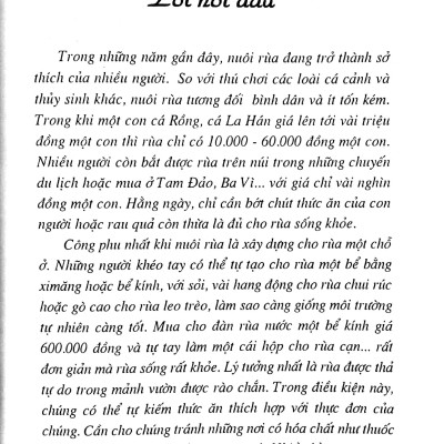 Bạn Của Nhà Nông - Kỹ Thuật Nuôi Và Chăm Sóc Rùa