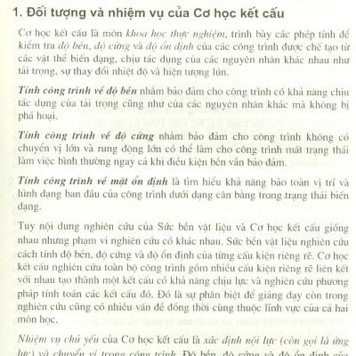 Cơ Học Kết Cấu - Tập 1 - Hệ Tĩnh Định