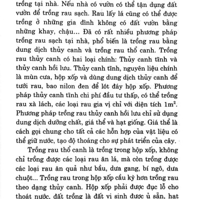 Kỹ Thuật Trồng Và Chăm Sóc Rau Lấy Lá