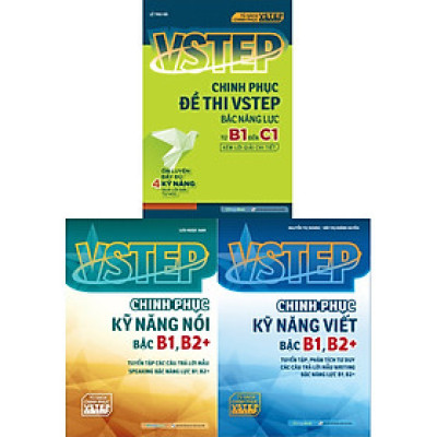 Combo VSTEP - Chinh Phục Kỹ Năng Nói - Viết Và Luyện Đề Thi Bậc B1-C1 (Bộ 3 Cuốn) (MEGA)