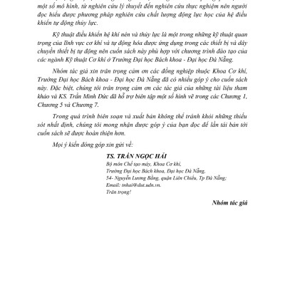 Điều Khiển Hệ Khí Nén Và Thuỷ Lực 