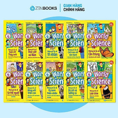 Sách - World Of Science - Làm Bạn Với Khoa Học - Combo 10 Cuốn - Zenbooks