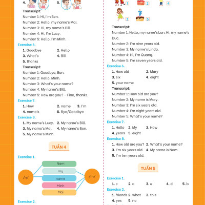 Phiếu Bài Tập Cuối Tuần Tiếng Anh 3 - Global Success (35 Tuần Học) _MEGA
