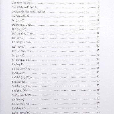 1000 Hợp Âm Cho Đàn Guitare (Tái Bản)