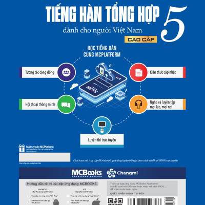 Giáo Trình Tiếng Hàn Tổng Hợp Cao Cấp 5 - Bản Trắng Đen