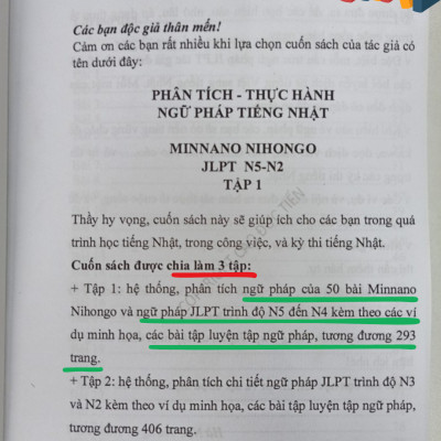 SÁCH NGỮ PHÁP TIẾNG NHẬT N5-N2 TẬP 1, TẬP 2, TẬP 3