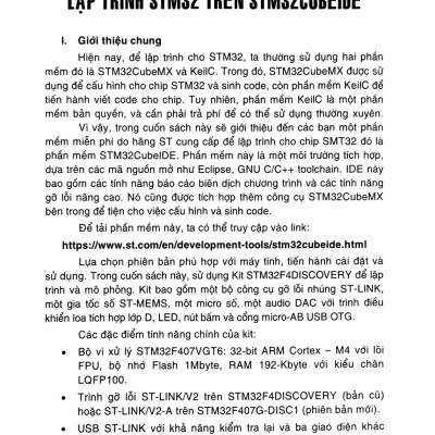Vi Điều Khiển ARM Và Ứng Dụng - STK