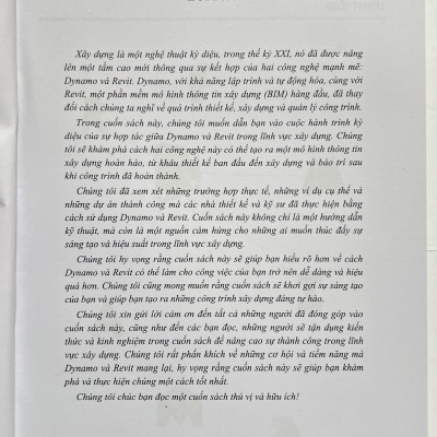 Sách - Ứng Dụng Dynamo Và Revit Trong Mô Hình Thông Tin Xây Dựng