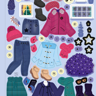 Sticker Dolly Dressing Winter Wonderland