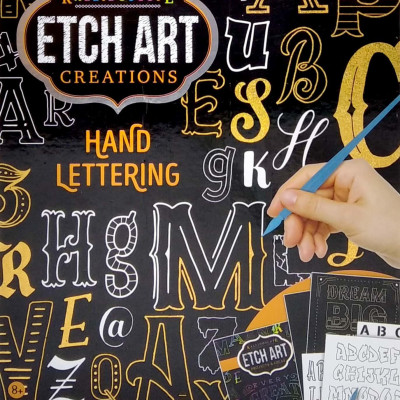 Kaleidoscope Etch Art Creations Hand Lettering