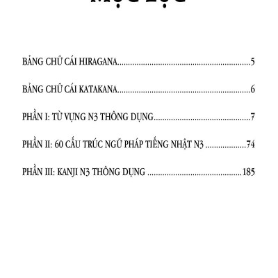 Từ Vựng Tiếng Nhật N3 Thông Dụng