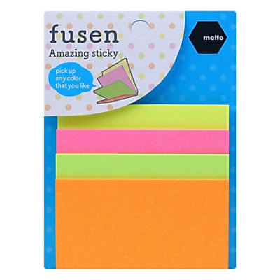 Giấy Note Motto 4 màu 70x70mm CYDF70-NE (Japan)