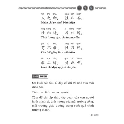 Sách - Tam Tự Kinh (bìa mềm)-MT