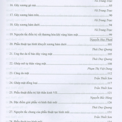 Các Vấn Đề Cơ Bản Trong Phẫu Thuật Tạo Hình Thẩm Mỹ (Phần III: Đầu Mạt Cổ)