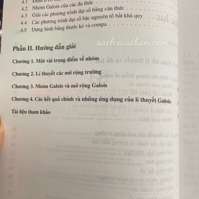 Combo 2 cuốn Cơ sở lí thuyết Galois và Bài tập lí thuyết Galois