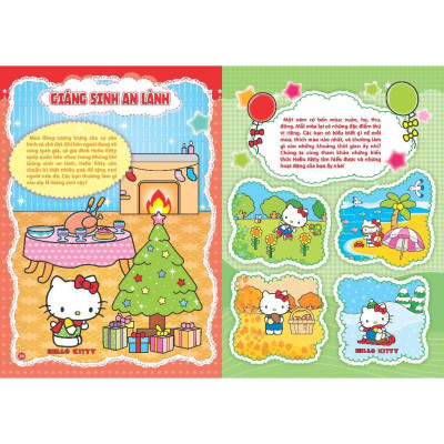 Sách - Bóc Dán Nhanh Tay – Hello Kitty - Bốn Mùa Tươi Đẹp - Minh Thắng