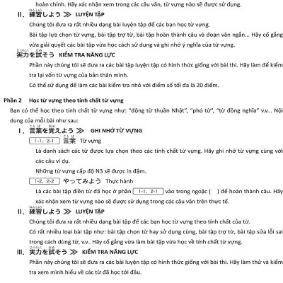 Tài Liệu Luyện Thi Năng Lực Tiếng Nhật N3 - Từ Vựng