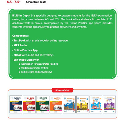 IELTS in Depth 3 (6.5 - 7.5+) - 6 Pratice Tests