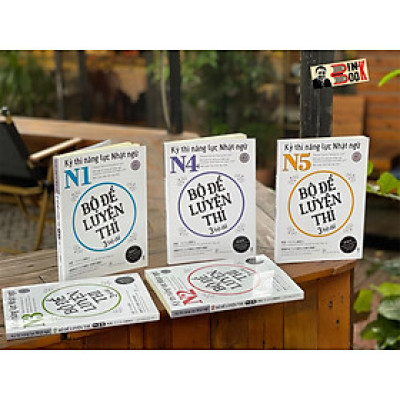 (Combo 5 cuốn) BỘ ĐỀ LUYỆN THI 3 BỘ ĐỀ: KỲ THI NĂNG LỰC NHẬT NGỮ N3 - KỲ THI NĂNG LỰC NHẬT NGỮ N4 - KỲ THI NĂNG LỰC NHẬT NGỮ N5 - Ban biên tập ASK - NXB Trẻ - bìa mềm