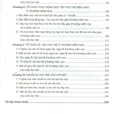 Giáo Trình Giáo Dục Học Mầm Non