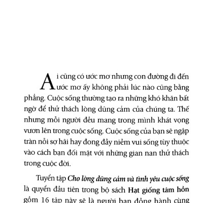 Hạt Giống Tâm Hồn 1 - Cho Lòng Dũng Cảm Và Tình Yêu Cuộc Sống - FN