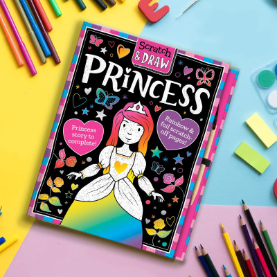 Scratch & Draw Princess - Scratch Art Activity Book