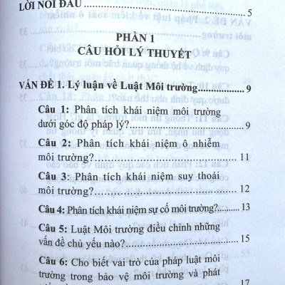 Hướng Dẫn Ôn Tập Luật Môi Trường