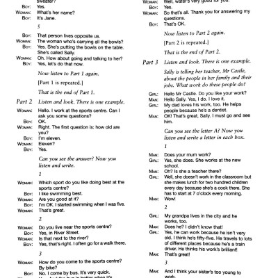 Cambridge English Movers 1 for Revised Exam from 2018 Ans Booklet