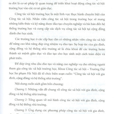 Công Tác Xã Hội Với Gia Đình, Cộng Đồng Và Hệ Thống Nhà Trường