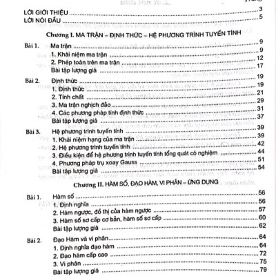 Toán Cao Cấp - Dùng Cho Đào Tạo Bác Sĩ Đa Khoa 