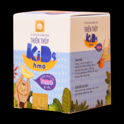 Nước Yến Sào Thiên Thủy Kids Hmo - Nhà Yến Nha Trang - Hộp 1 Lọ - Yến Kids - Tổ yến chưng sẵn dành cho trẻ em - Hàng Chính Hãng