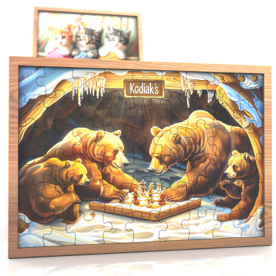 Tranh xếp hình Tia Sáng Nhà Gấu đấu cờ( 108 mảnh)