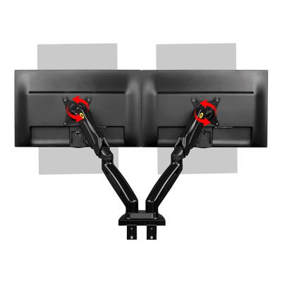 Giá Treo 2 Màn Hình Để Bàn F160 (17-27 inch) - Hàng Nhập Khẩu