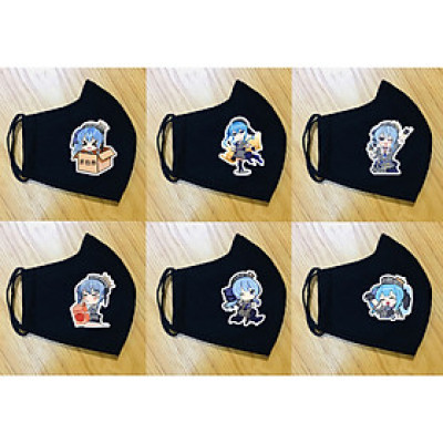 Set 2 KHẨU TRANG Hoshimachi Suisei Hololive