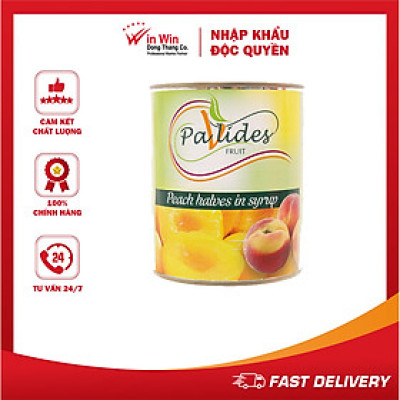 Đào Ngâm Đường Pavlides 820g - Nhập Khẩu Hy Lạp | Pavlides Peach Halves in Syrup 820g