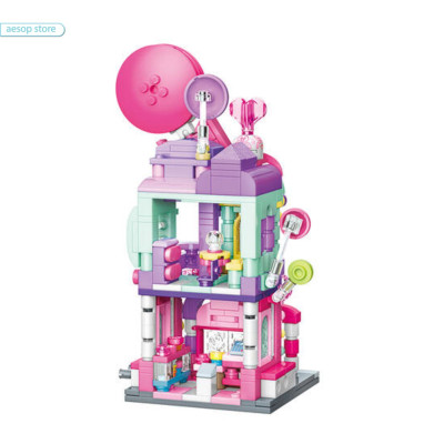 Đồ chơi lắp ráp Mô hình Cửa hàng Kẹo ngọt Qman K28012